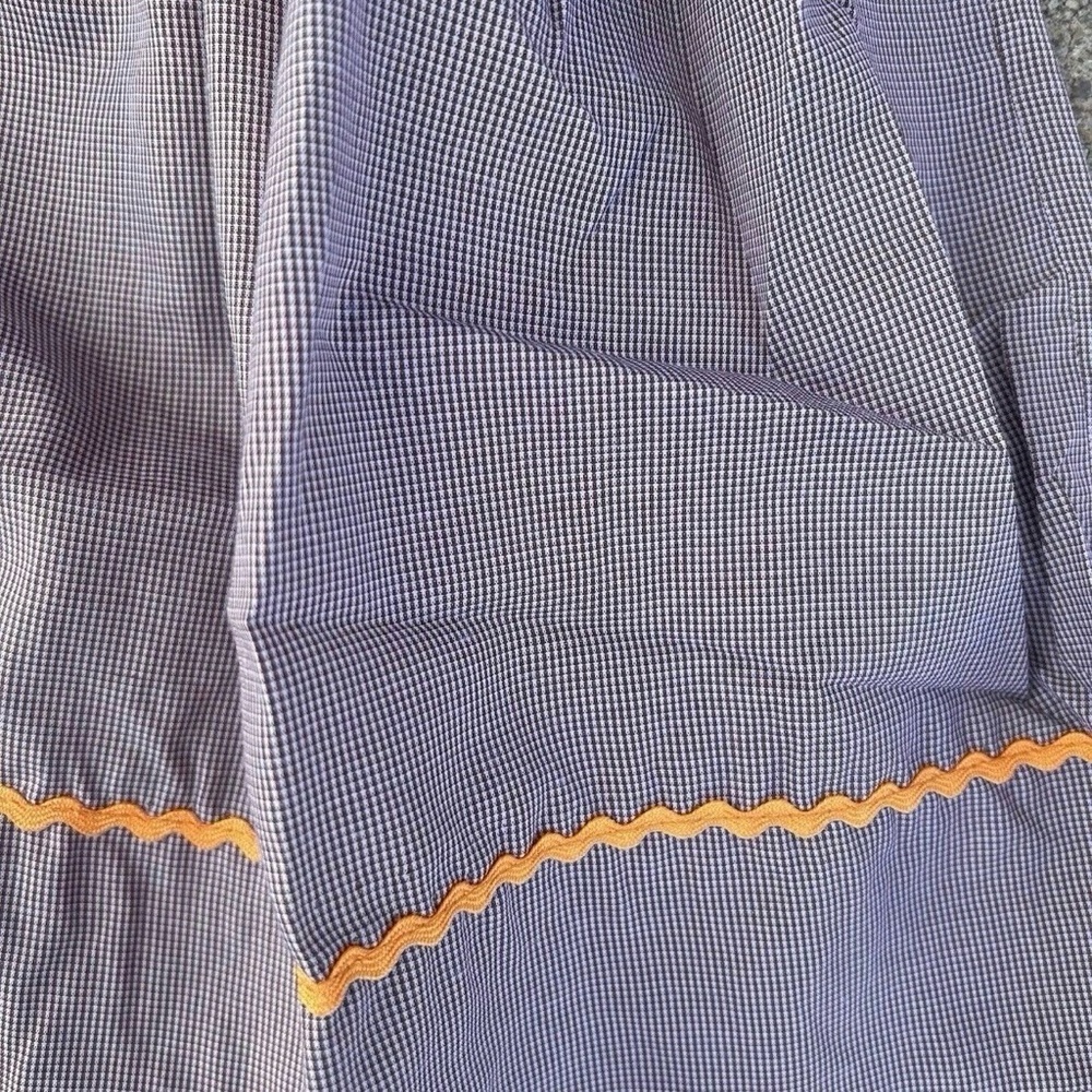 Beach Baby Boutique Smocked Thanksgiving Brown Gingham Dress Size 12 Months - Picture 4 of 4
